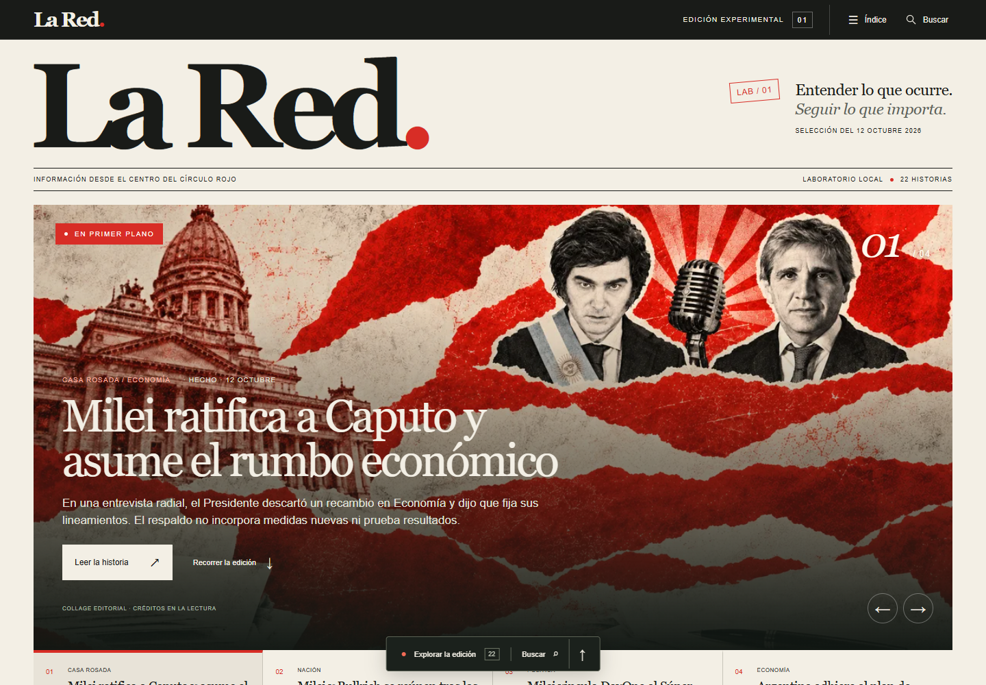 Vista de Portada editorial