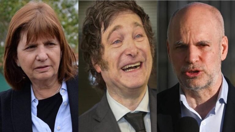 Bullrich, Larreta y Milei cara a cara en La Rural