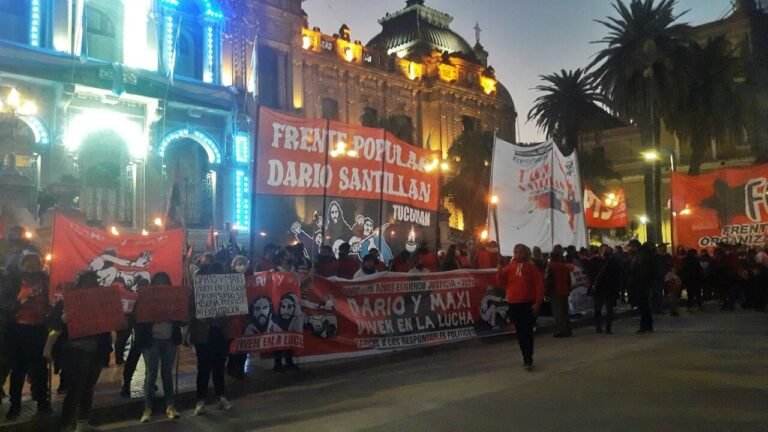 Marcha al Puente Pueyrredón a 21 años del asesinato de Kosteki y Santillán