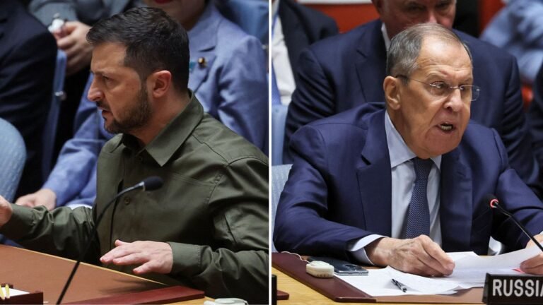 Zelensky y el canciller ruso Lavrov polemizaron la ONU