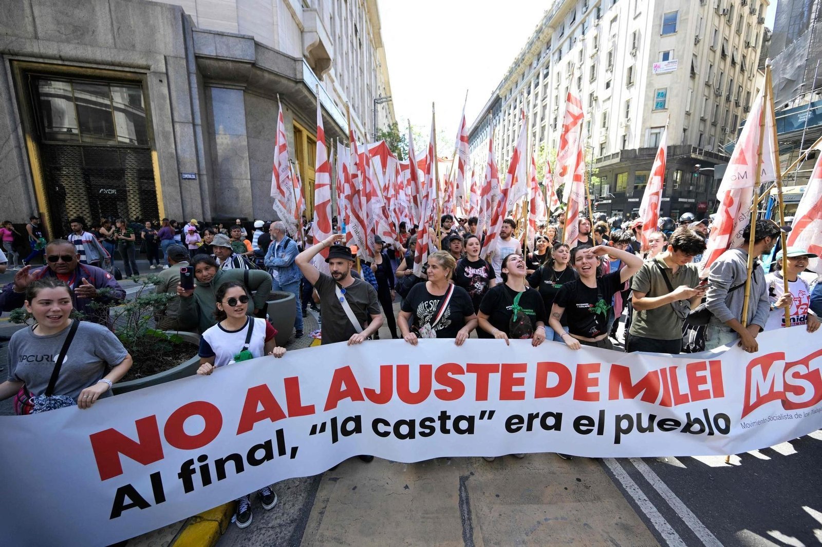 Nueva jornada de paro, marchas y piquetes contra las medidas del Gobierno