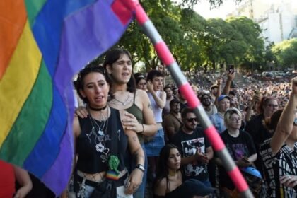 Asamblea LGBTQ+ contra Milei en Lezama