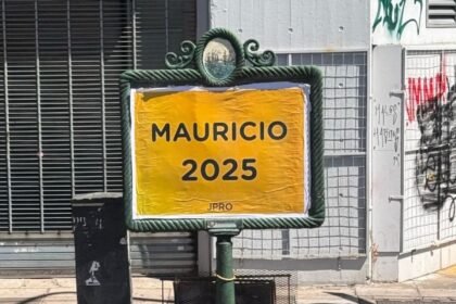 Carteles respaldan la candidatura de Mauricio Macri en Buenos Aires