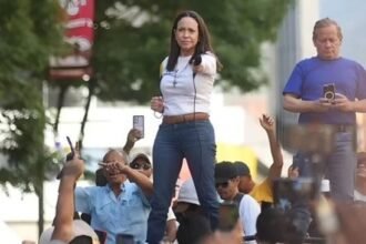 Corina Machado detenida tras marcha contra el régimen en Venezuela