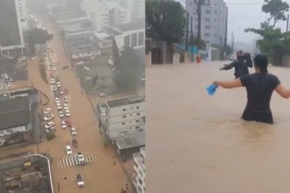 Crisis ambiental en el sur de Brasil: playas contaminadas se sumergen en inundaciones devastadoras por el cambio climático.