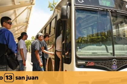 Desvíos en transporte público de Santa Lucía este domingo