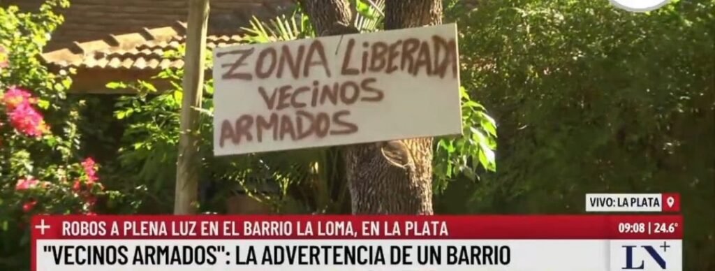 Diputado libertario propone armar a vecinos contra la inseguridad