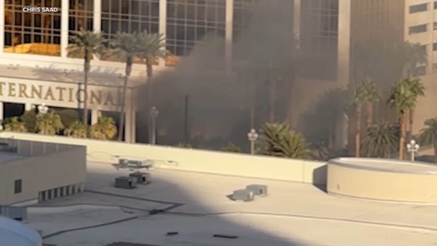 Explosión de auto Tesla en torre de Trump en Las Vegas
