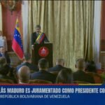 Maduro critica a Milei y Gobiernos en su juramentación