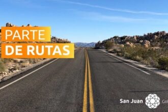 Parte de Rutas San Juan 17 de enero 2025
