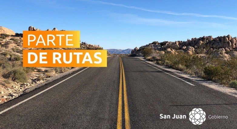 Parte de Rutas San Juan 17 de enero 2025