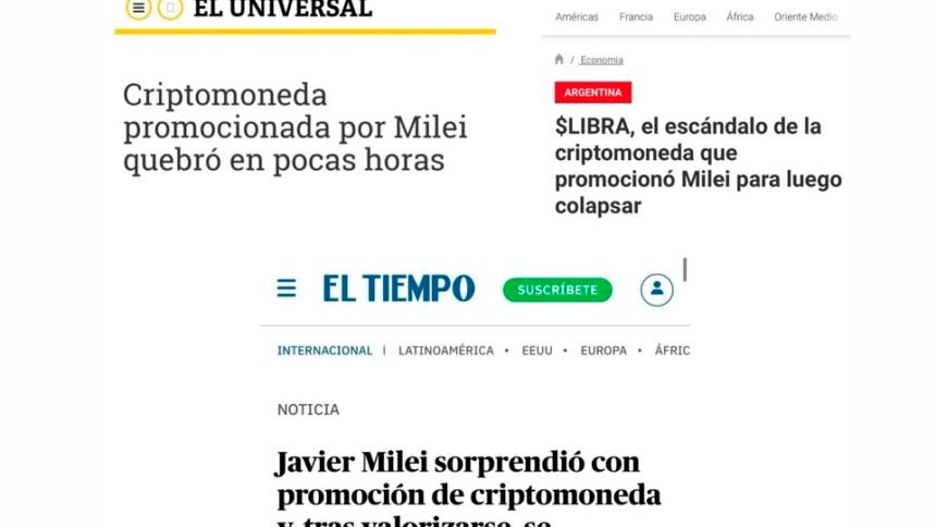 Criptomoneda de Milei: un fracaso global