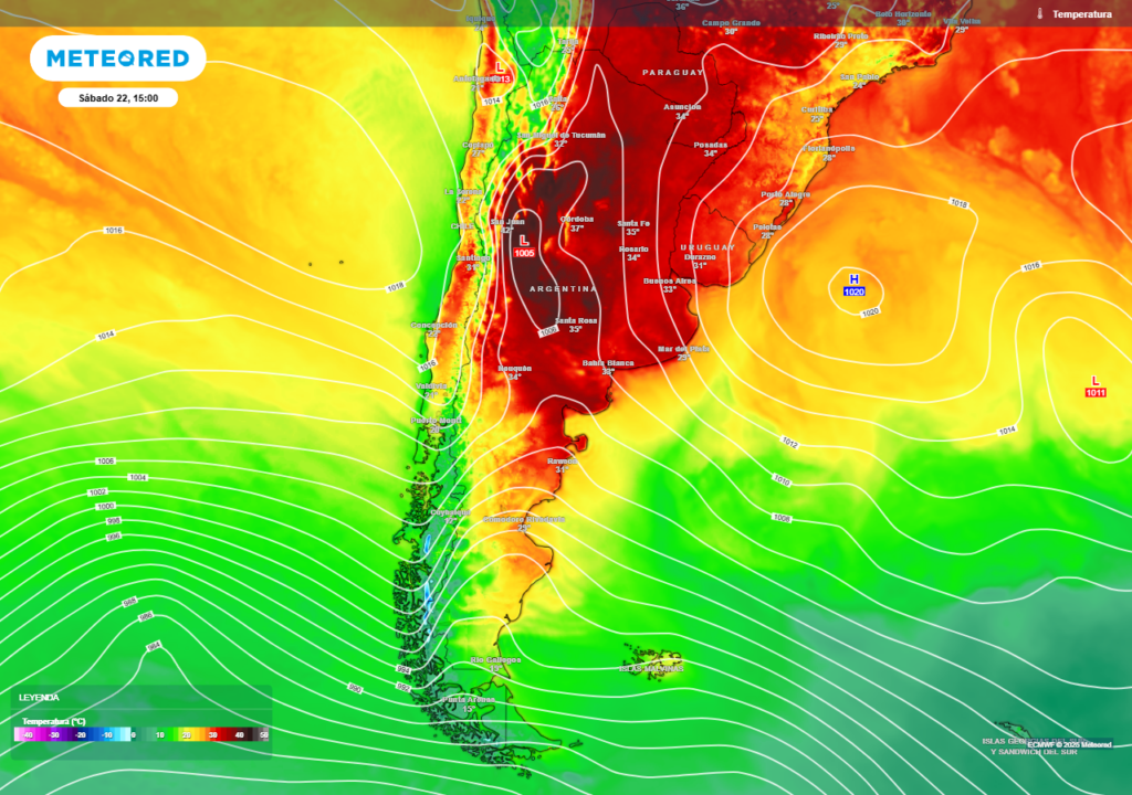 Ola de calor latente en Argentina en febrero