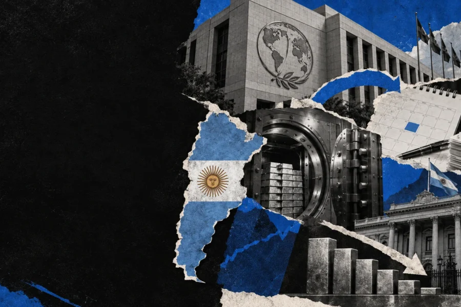 Collage editorial de Argentina debe pagar DEG 583,3 millones al FMI: cómo se verá en las reservas.