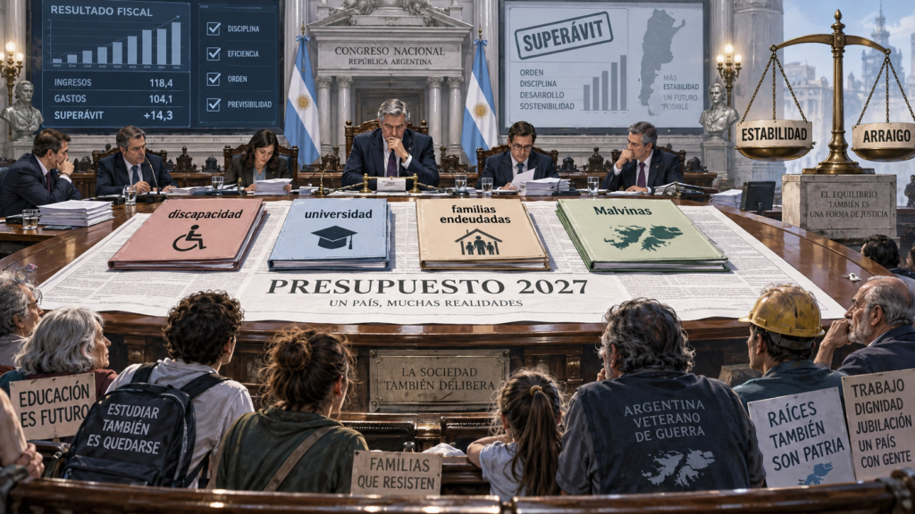 Debate del Presupuesto 2027 entre estabilidad fiscal y demandas sociales