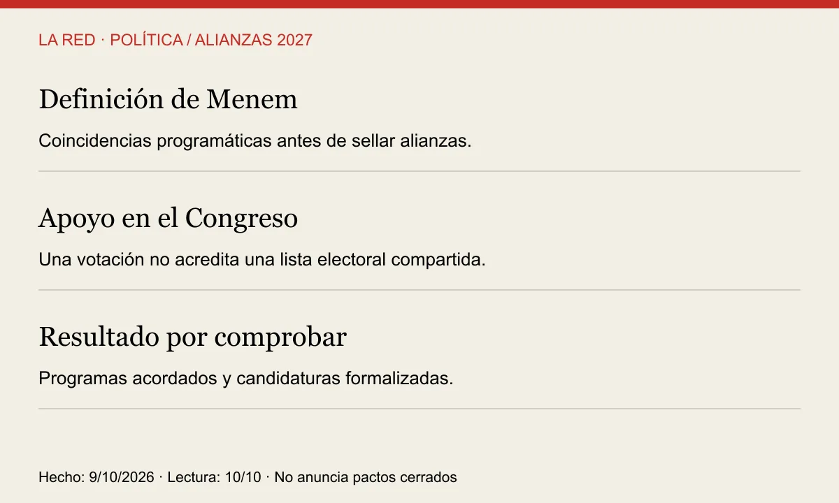 Tres planos: condición programática, apoyo parlamentario y pacto electoral por comprobar