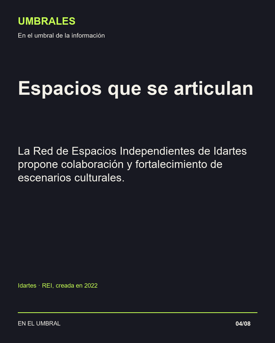Espacios que se articulan: La Red de Espacios Independientes de Idartes propone colaboración y fortalecimiento de escenarios culturales.