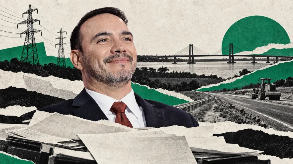Collage conceptual con rostro de archivo de Juan Pablo Valdés; contexto ilustrativo, no registro del hecho
